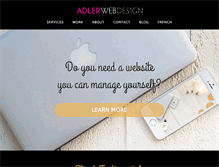 Tablet Screenshot of adlerwebdesign.ca
